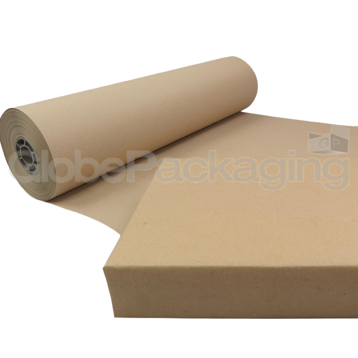STRONG 100% RECYCLED BROWN KRAFT WRAPPING PAPER ROLLS 90GSM GLOBE PACKAGING